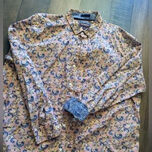Johnston & Murphy Paisley long sleeved dress shirt XXL